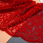 Кружево бельевое эластичное 195 мм / 25 м, 263, цв.100 красный, Kruzhevo