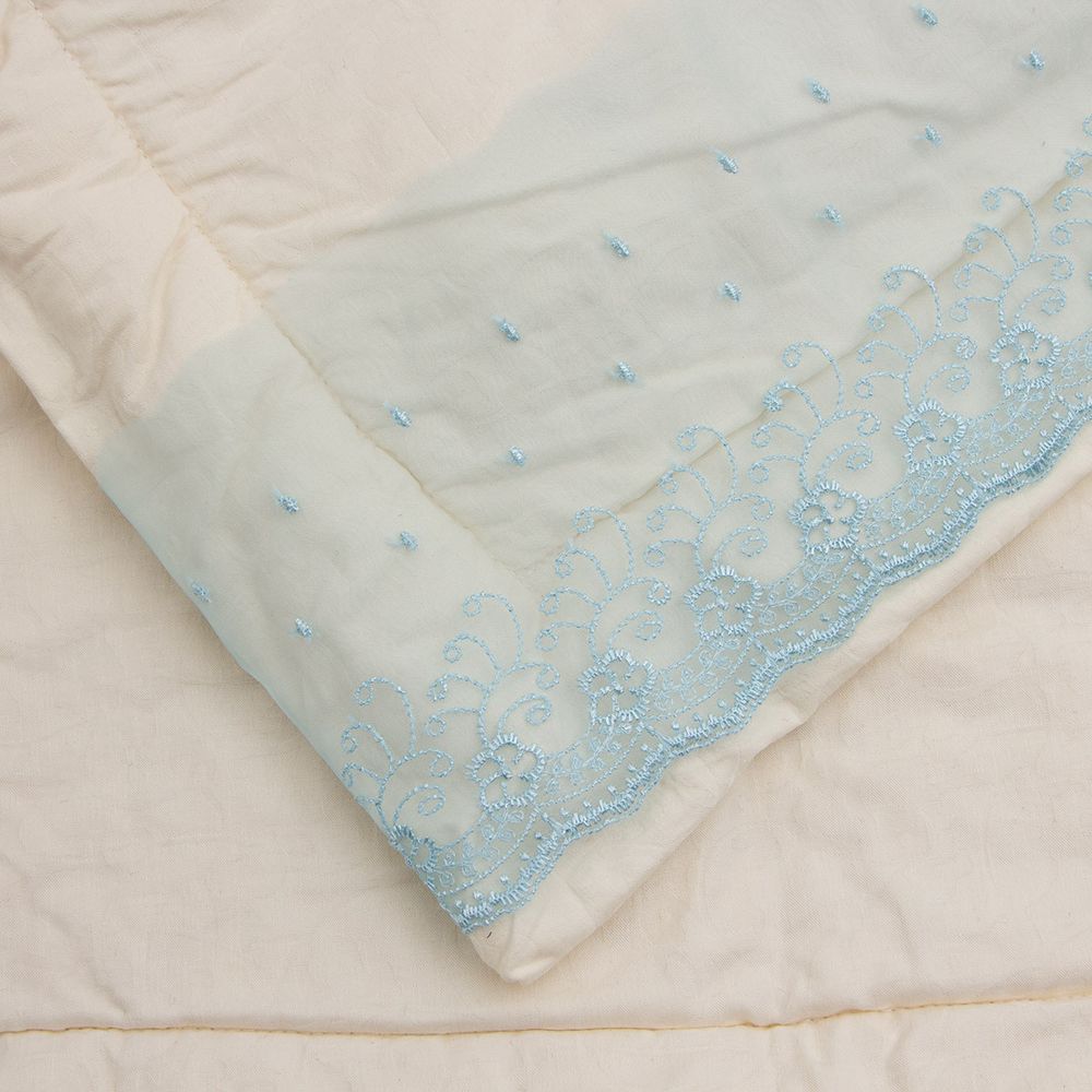 Кружево капроновое широкое 127 мм / 3.4 м (±4 см) 0574-5002, А783 св.лед