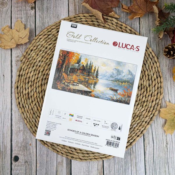 Набор для вышивания нитками Luca-S G716, гобелен Отголоски золотого сезона, 44х22см