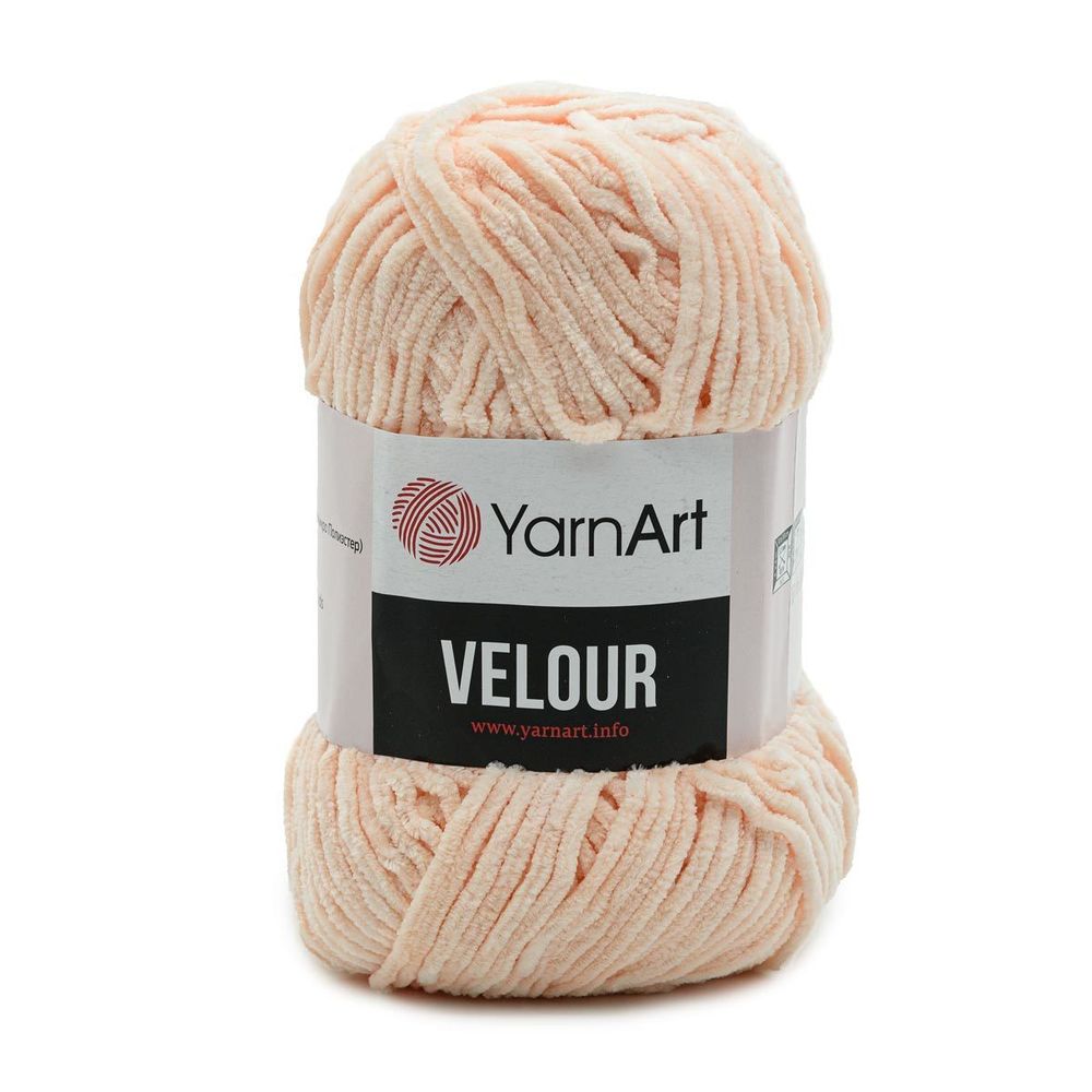 Пряжа YarnArt (ЯрнАрт) Velour / уп.5 мот. по 100 г, 170м, 869 пудровый