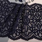 Кружево бельевое эластичное 195 мм / 25 м, 263, цв.03 т.синий, Kruzhevo