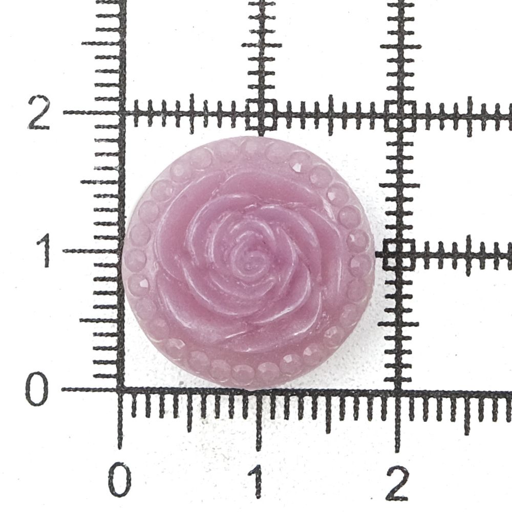Пуговицы на ножке Розочки, 10 шт (6 св.сиреневый)