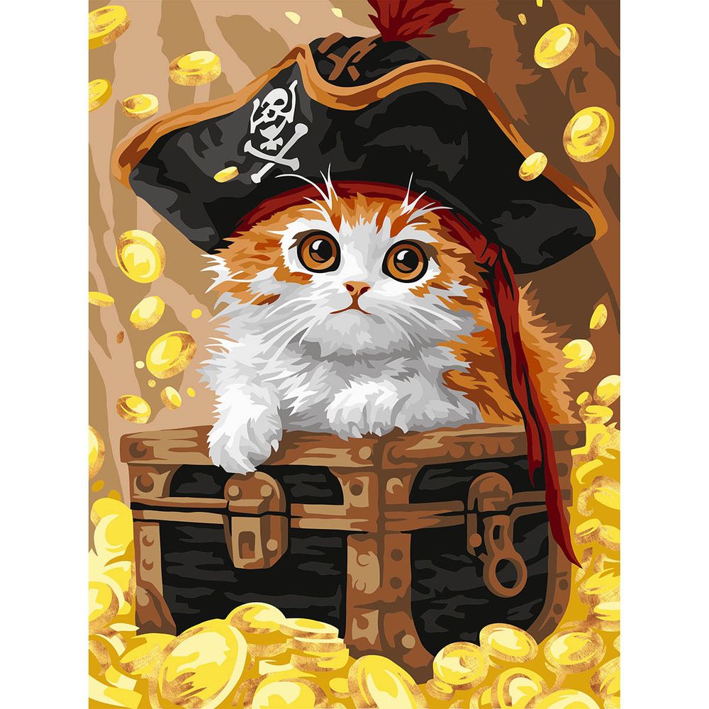 Картина по номерам Русская живопись RL145, Маленький пират Gold 30х40 см