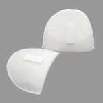 Плечевые накладки (подплечники) втачные на липучке 100х145х10 мм, Hobby&Pro, белый, ВК-10/А, 1 пара