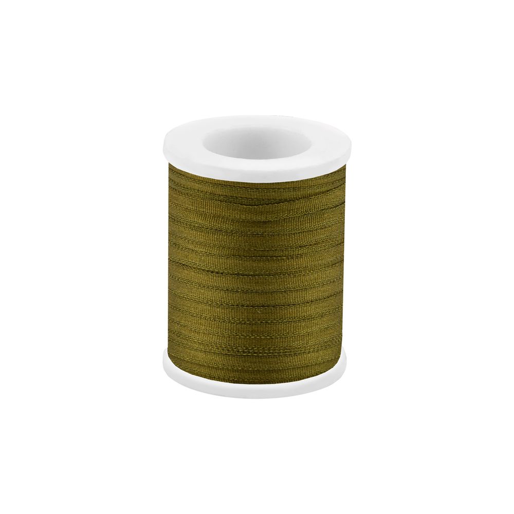 Лента (тесьма) шелковая 2.0 мм / 45.5±0.5 метров, №217 оливковый, Gamma SR-2