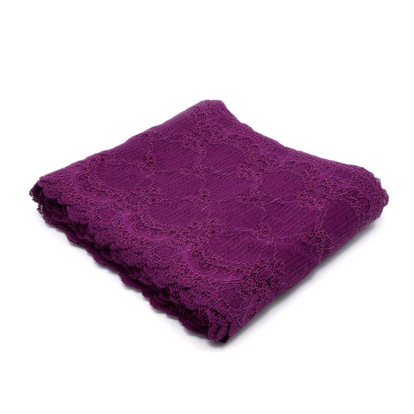 Кружево бельевое эластичное 215 мм / 10 м, свекольный, RE00460