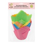 Формы для выпечки бумажные Тюльпан 5 см, 25 шт, ассорти, S-Chief PPC-D80