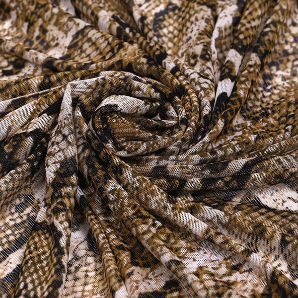 Сетка бельевая эластичная 100 г/м², шир.160 см / 50 метров, принт Питон /SZ025816.11/