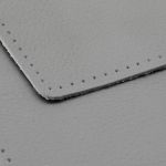 Заплатки пришивные из кожи, прямоугольник 8х12,7см с перфорацией, 2 шт, 100% кожа, 07 серый, 9123