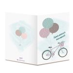 Кристальная (алмазная) мозаика Фрея ALVO-501, открытка, Велосипед, 13.5х20 см