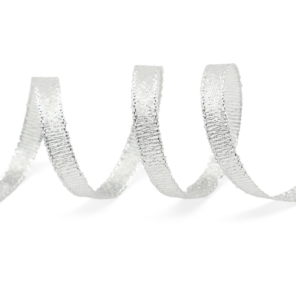 Лента металлизированная 6.0 мм, 32,9м 0080-0600 (серебро)