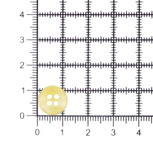 Пуговицы 4 прокола 18L (11мм), пластик (col.14 желтый), CN_2846, 72 шт