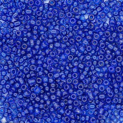 Бисер Astra&Craft 11/0 (2.1 мм), 500 г, цв. 8 синий/прозрачный