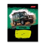 Тетрадь ученическая школьная, выборочный лак, A5+ 18 л. на скобе, 20 шт, клетка, 000363 Джип-сафари, Светоч 18ТСКд5_4_3_1