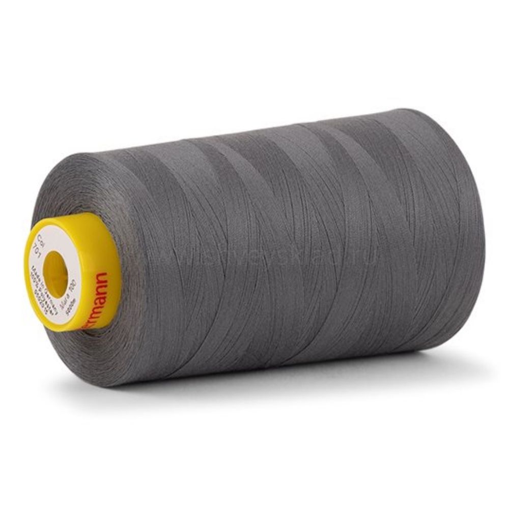 Нитка особо тонкая Gutermann Mara №150 (150/2), 5000 м, 713961, цв. 701 перламутрово-грифельный, 1 катушка