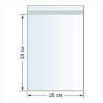 Пакет с липкой лентой 30 мкр. 28х38 см, 100 шт, Gamma