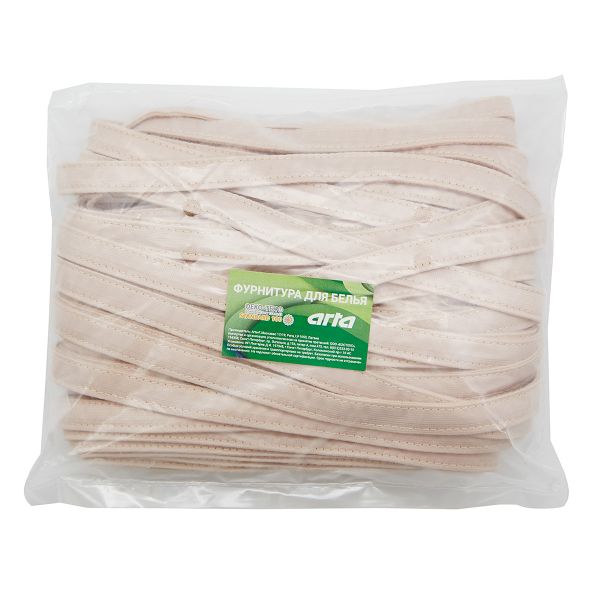 Лента тоннельная (чехол для косточек) 12.0 мм / 20 метров, Arta, 168 серебристый пион