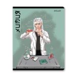 Тетрадь со справочным материалом АниМания, выборочный лак, A5+ 48 л. на скобе 65 г/м², белизна 100%, 10 шт, клетка, 000567 Химия, Светоч 48ТПСКа5_4_2_1