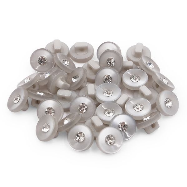 Пуговицы на ножке 16L (10мм), пластик (blue 1 (серо-голубой 1)), 36 шт, PS24