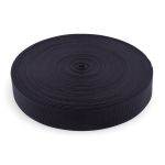 Стропа (ременная лента) 40 мм / 50 метров, толщ. 1.0 мм, [26.3 г/пог.м], 100% п/э, 005 черный