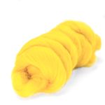 Шерсть для валяния Камтекс Лента для валяния п/тонкая 1х50 г, (25-28 мкр), 2.1 м, 099 светлая горчица, 614644-32