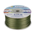Лента репсовая (в рубчик) 3.0 мм / 91.44 метра, 083 хаки, Gamma GR-03