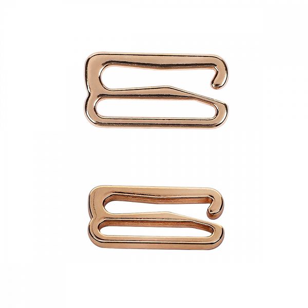 Крючки для бюстгальтера металл 15.0 мм, 915 цв.золото, уп.100 шт