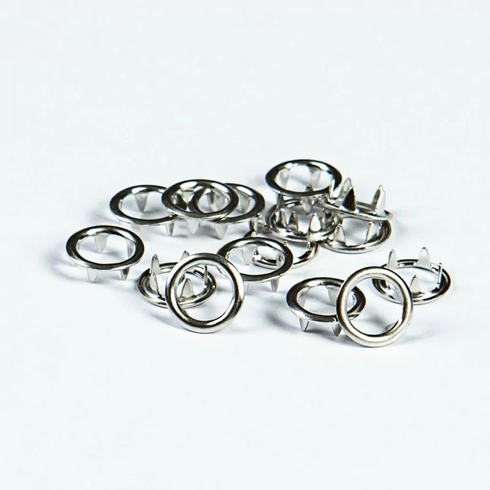 Часть кнопки рубашечной ⌀9 мм (A, D-части), никель, 100 шт, BIG