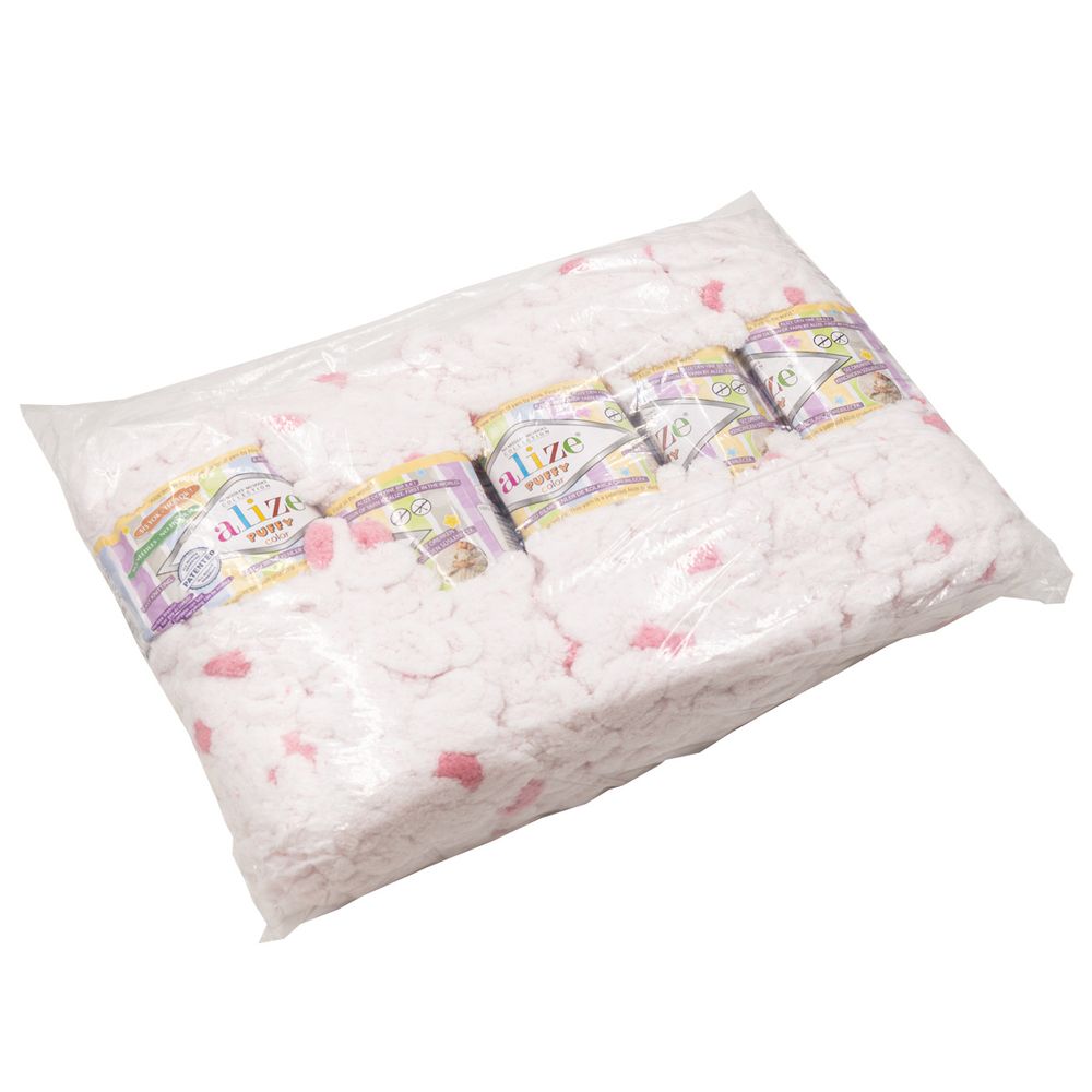 Пряжа Alize (Ализе) Puffy Color / уп.5 мот. по 100 г, 9м, 6492 секционный