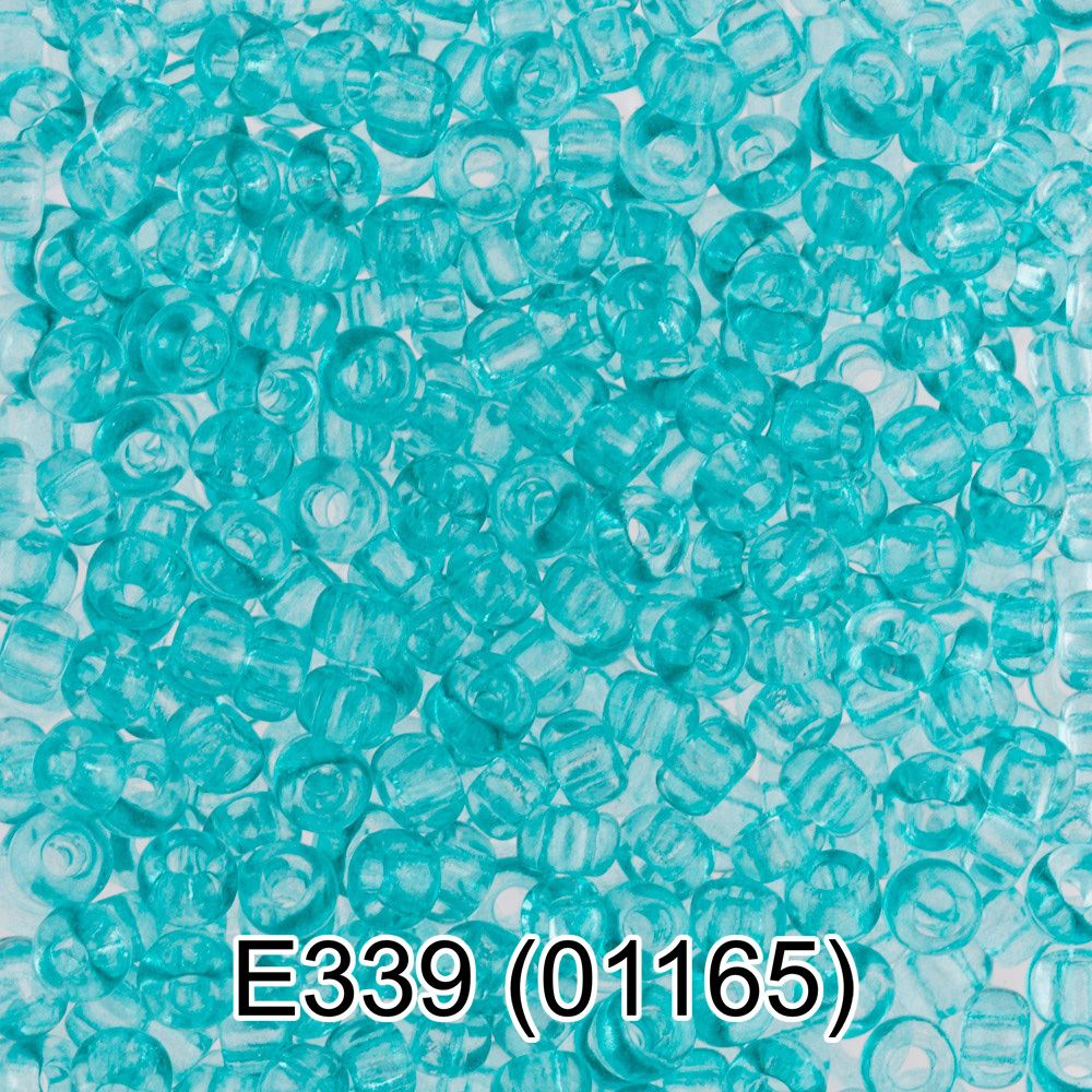 Бисер Gamma 10/0 (2.3 мм), 150 г (10х5 г), E339 голубой, 01165, круглый 5