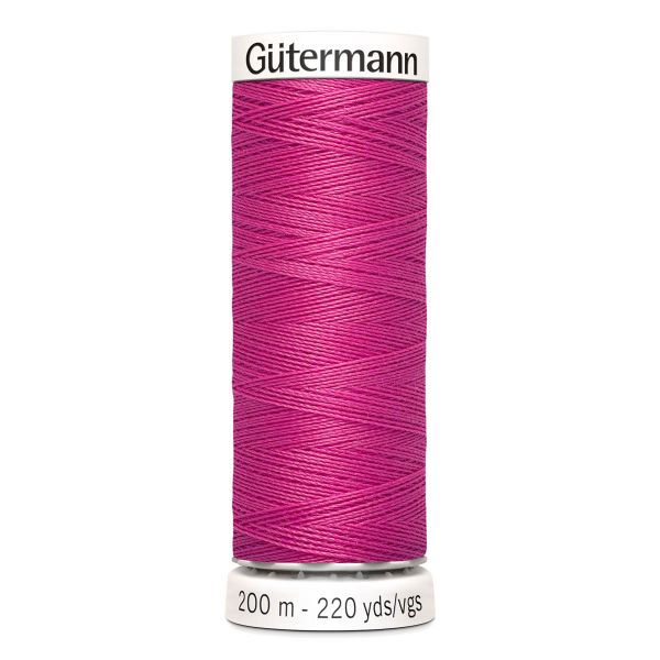 Нитки универсальные Gutermann Sew-all, 200м, 733 розовая фуксия, 5 катушек