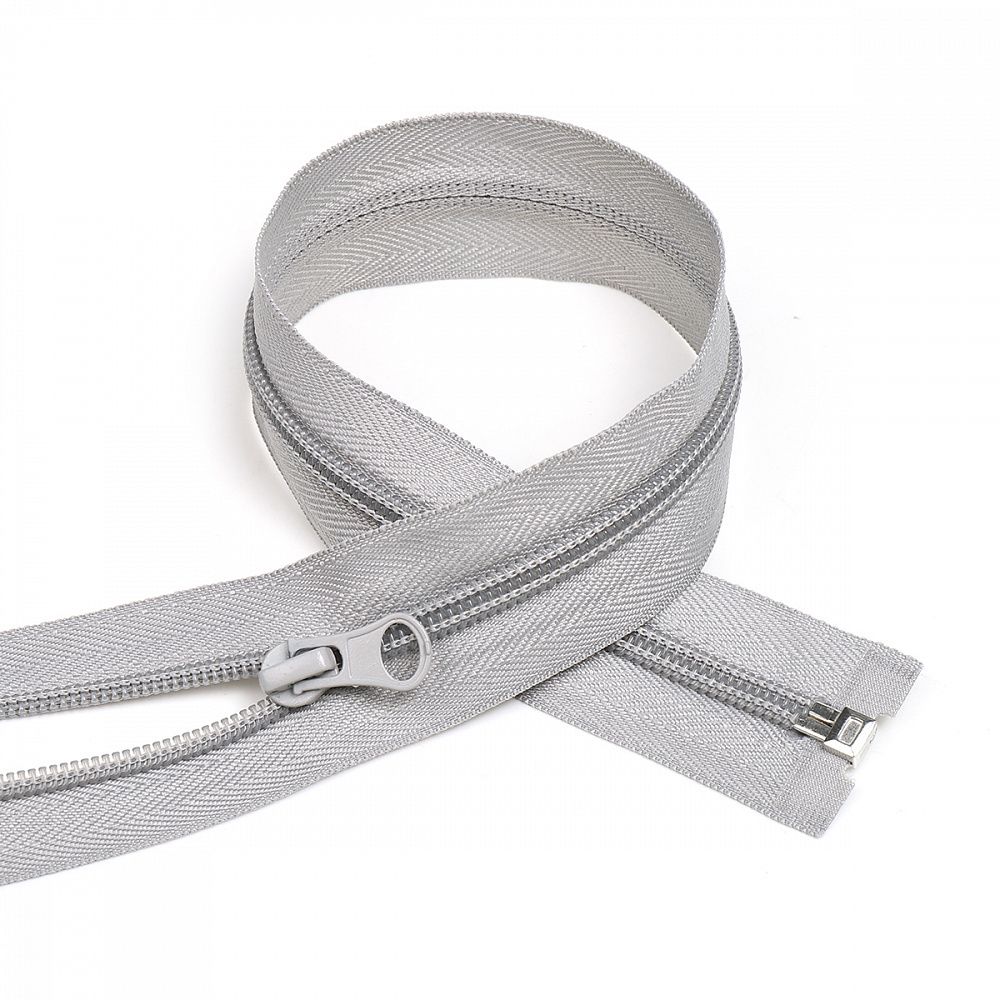 Молния спираль (витая) Т5 (5 мм) 1 зам., разъем., 50 см, цв.S204 серый уп.50 шт Молния спираль (витая) Т5 (5 мм) 1 зам., разъем., 50 см, цв.S204 серый уп.50 шт