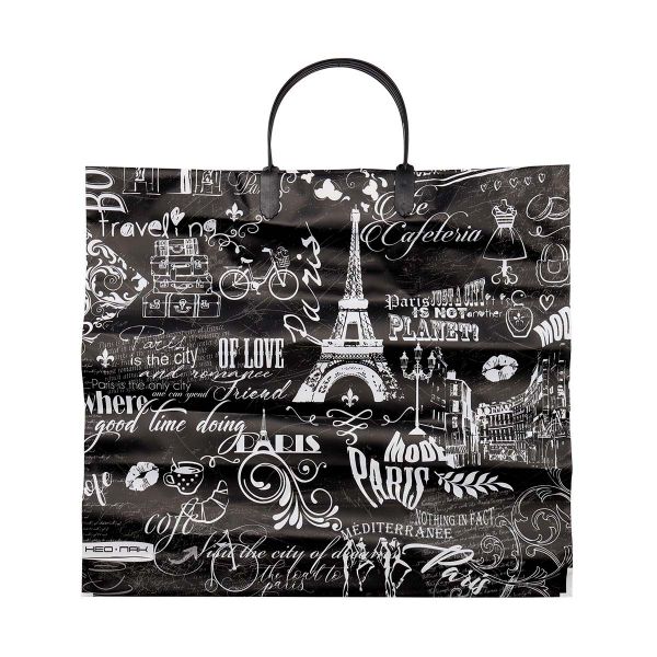 Пакет полиэтиленовый Бонжур, с пластиковой ручкой, 37х35 см, 90 мкм, 5 штак, 6772534