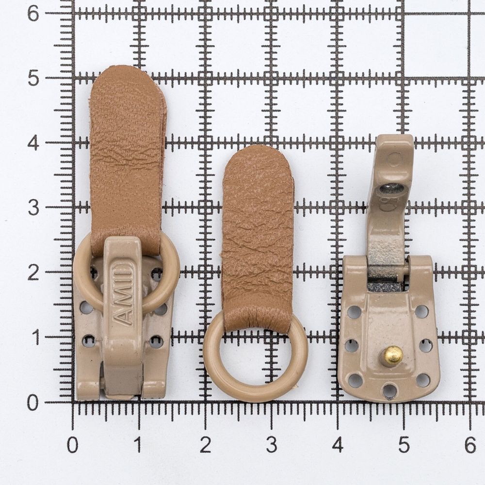 Крючок шубный Amii 50 мм, RAL 1019, 50 шт, бежевый