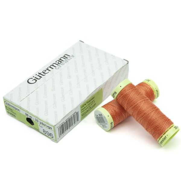 Нитки отделочные Gutermann Top Stitch, 30м, 896 грейпфрутовый, 5 катушек
