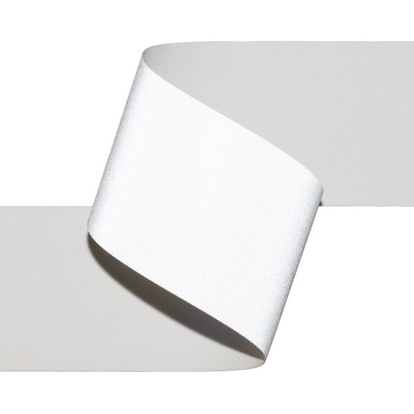 Лента светоотражающая (катафотная) [cpl:420], 50 мм / 25 метров, 100% хлопок, серебро, Gamma FR9300