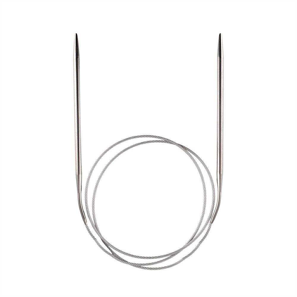 Спицы круговые металл ⌀4,0 мм, 100 см, с металлической леской, Gamma MKN