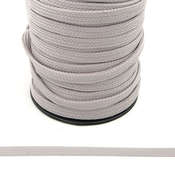 Шнур плетеный плоский ⌀11.0 мм / 50 метров, п/а, 9140 сер.меланж