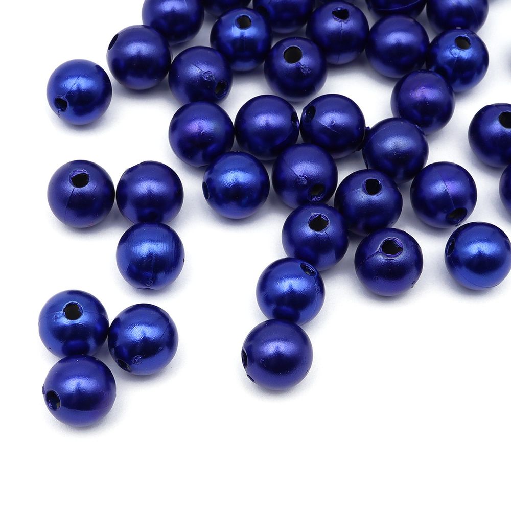 Бусины пластик (жемчуг) ⌀10 мм, 25 г, Astra&Craft (MH.КР.10.A33.02 синий)