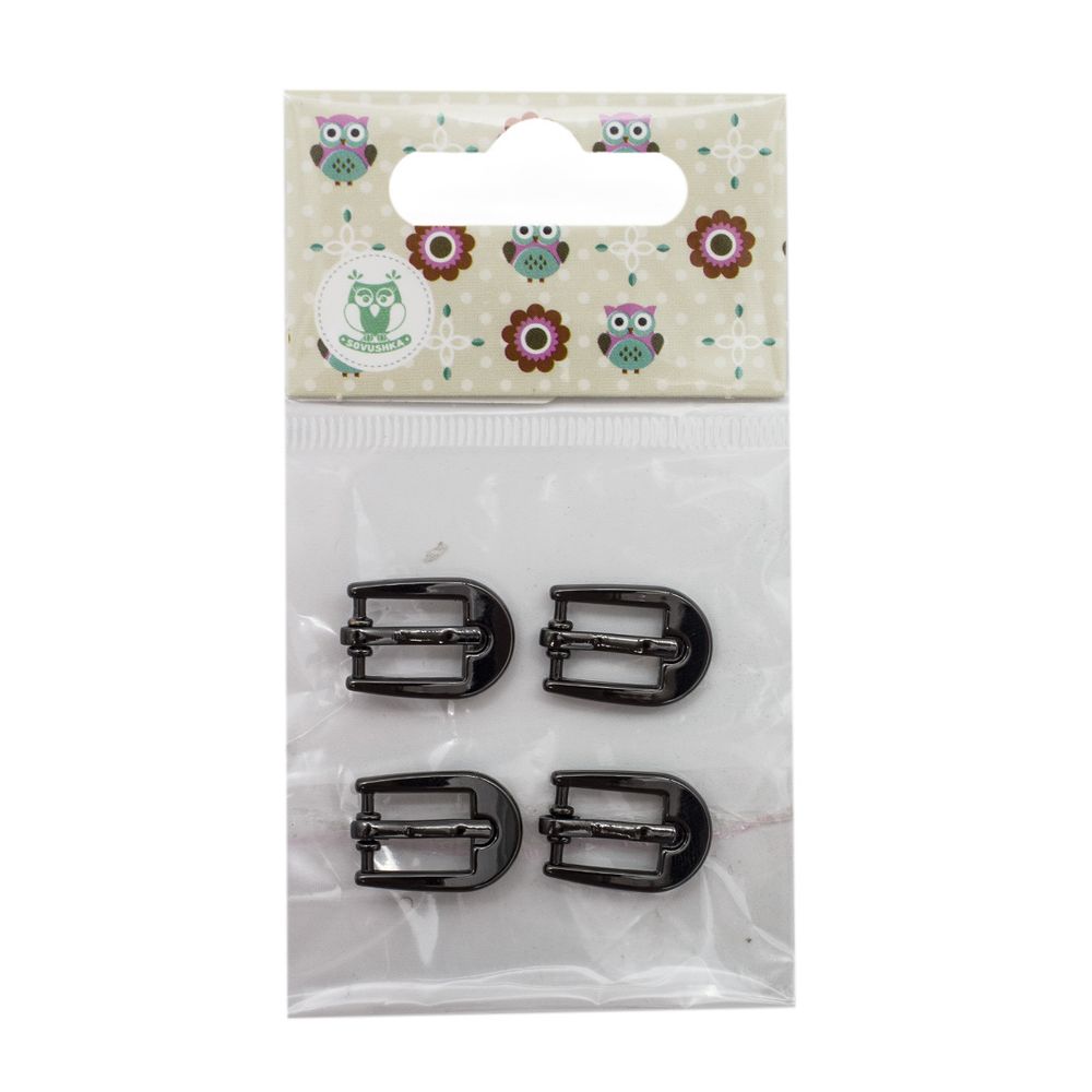 Пряжка мини С3271, 12х17мм, т.никель уп, 4 шт /TOS/