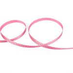 Лента атласная с рисунком _6.0 мм / 22.8 метров, D6/067 точки/св.розовый, Gamma ALP-061