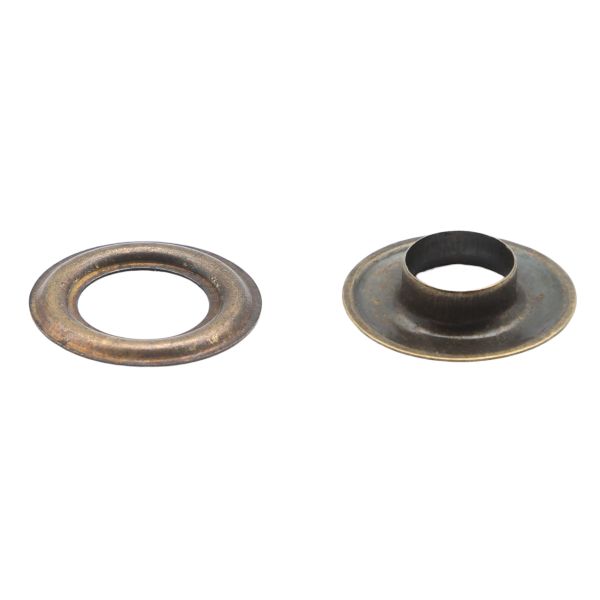 Люверсы металл ⌀12.0 мм (внутр.), №26, сталь, антик, 100 шт, New Star