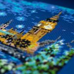 Набор для вышивания нитками Чудесная игла Premium, Свидание в Лондоне 40х30 см