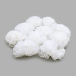 Бант декоративный ⌀11 см, уп., 10 шт, белый, С403