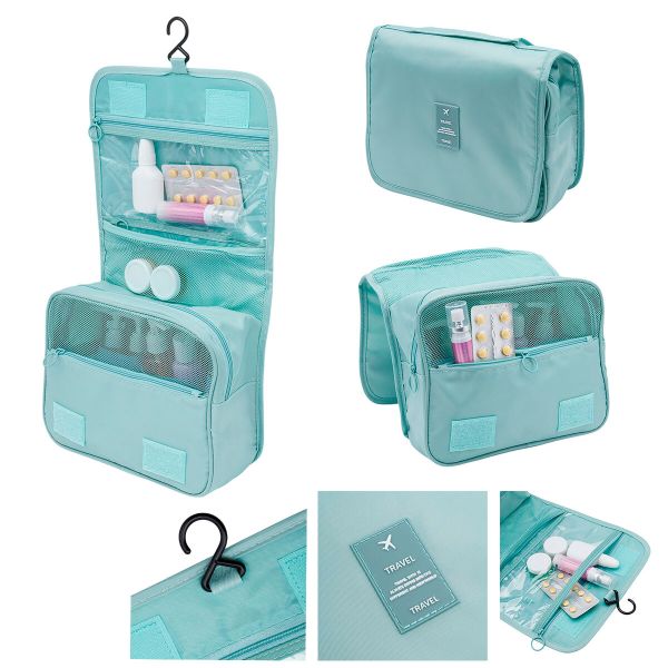 Органайзер дорожный для чемодана 8 предметов (бирюзовый)
