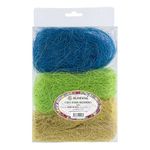 Сизалевое волокно 30 г,±3 г, 10 Св. желтый/св.зеленый/синий, Blumentag BMG-30 MIX