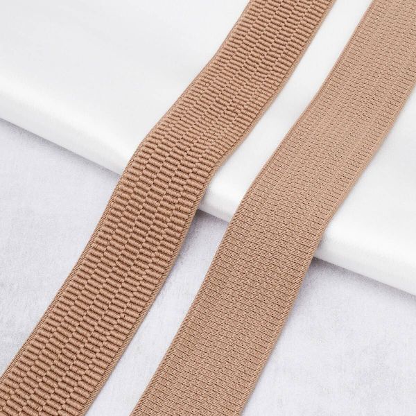 Резинка для подтяжек (помочная) 36.0 мм / 20 метров, 4378Л, 67% п/э, 33% латекс, бежевый, 0С756Л-Г50