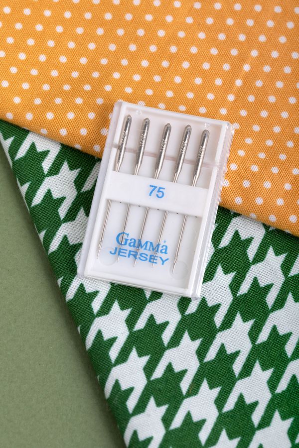 Иглы для швейных машин для трикотажа 130/705 H, №75, 5 игл, М, Gamma NT №75