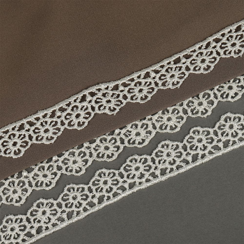 Кружево гипюр (плетёное) 15 мм цв.02 молочный, 9м, Kruzhevo