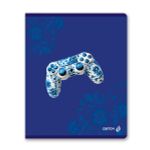 Тетрадь ученическая общая, выборочный лак, A5 96 л. на скобе 65 г/м², белизна 100% 5 шт клетка, 01531 Гжель, Светоч Т80